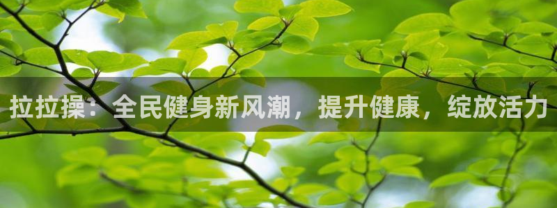 尊龙凯时产品系列：拉拉操：全民健身新风潮，提升健康，绽放