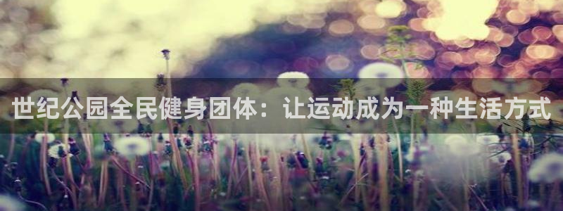 尊龙t400和尊龙t300区别：世纪公园全民健身团体：让